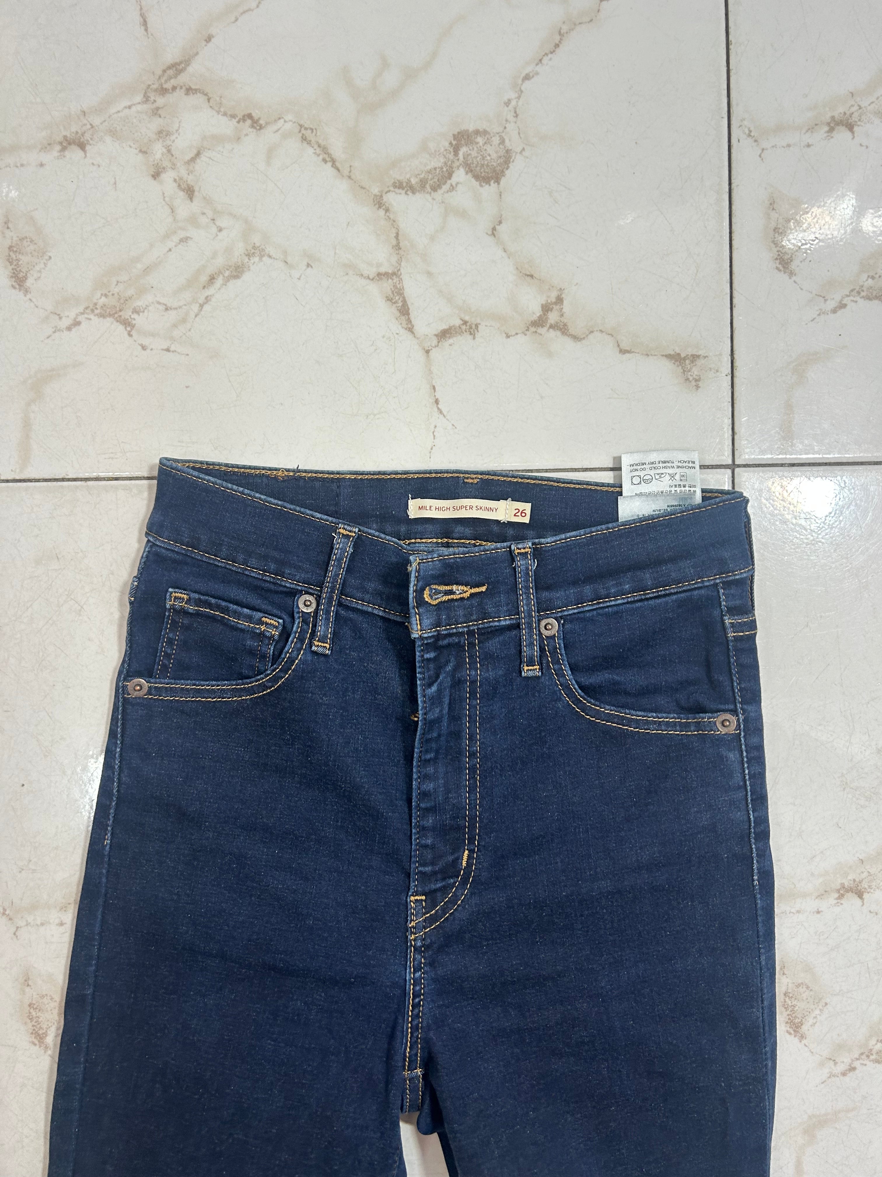 Levi’s Mile High Super Skinny Blu Denim – Taglia 27 (IT 41) #26