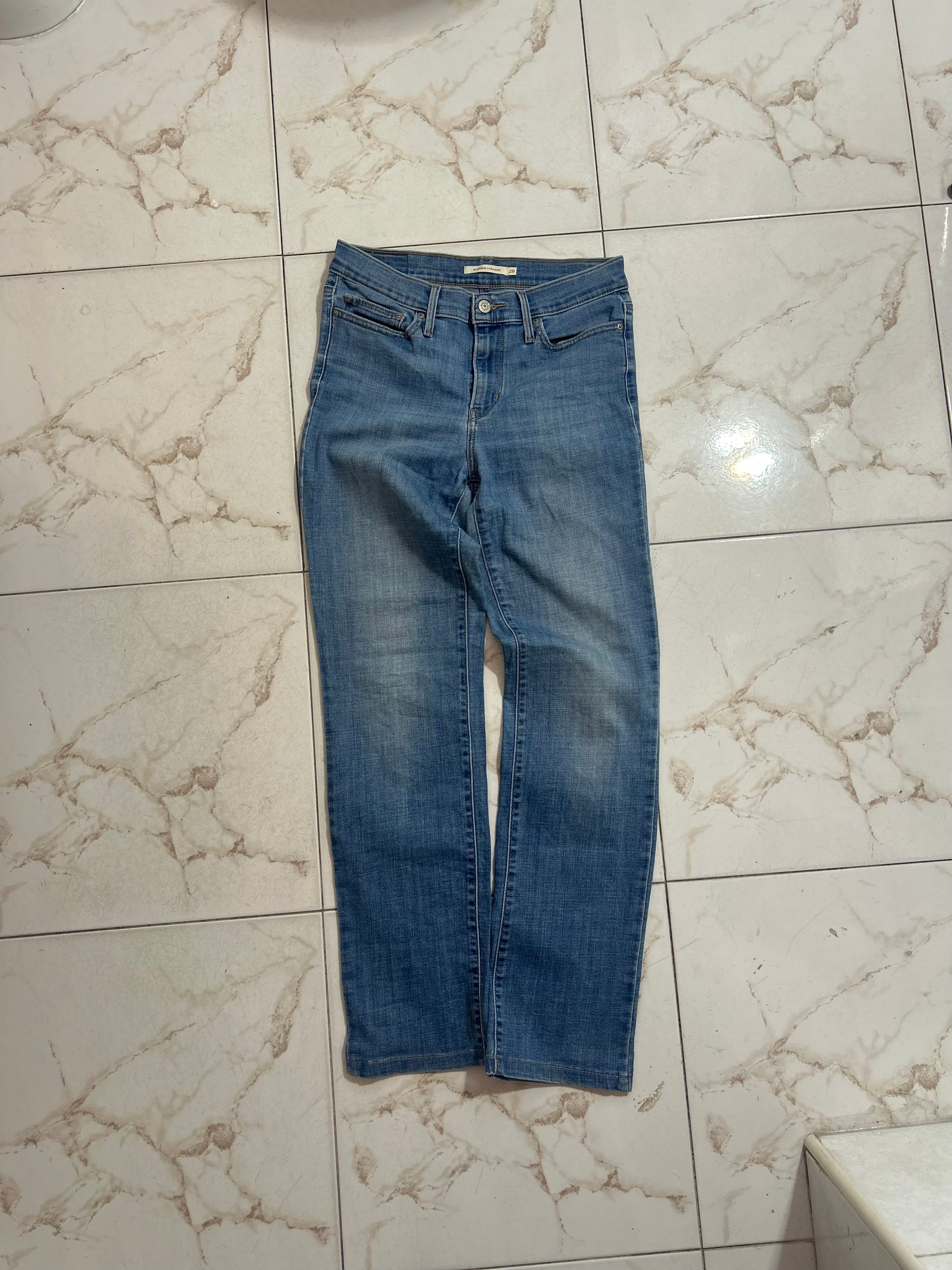 Levi’s Slimming Straight Blu Denim – Taglia 28 (IT 42) #27