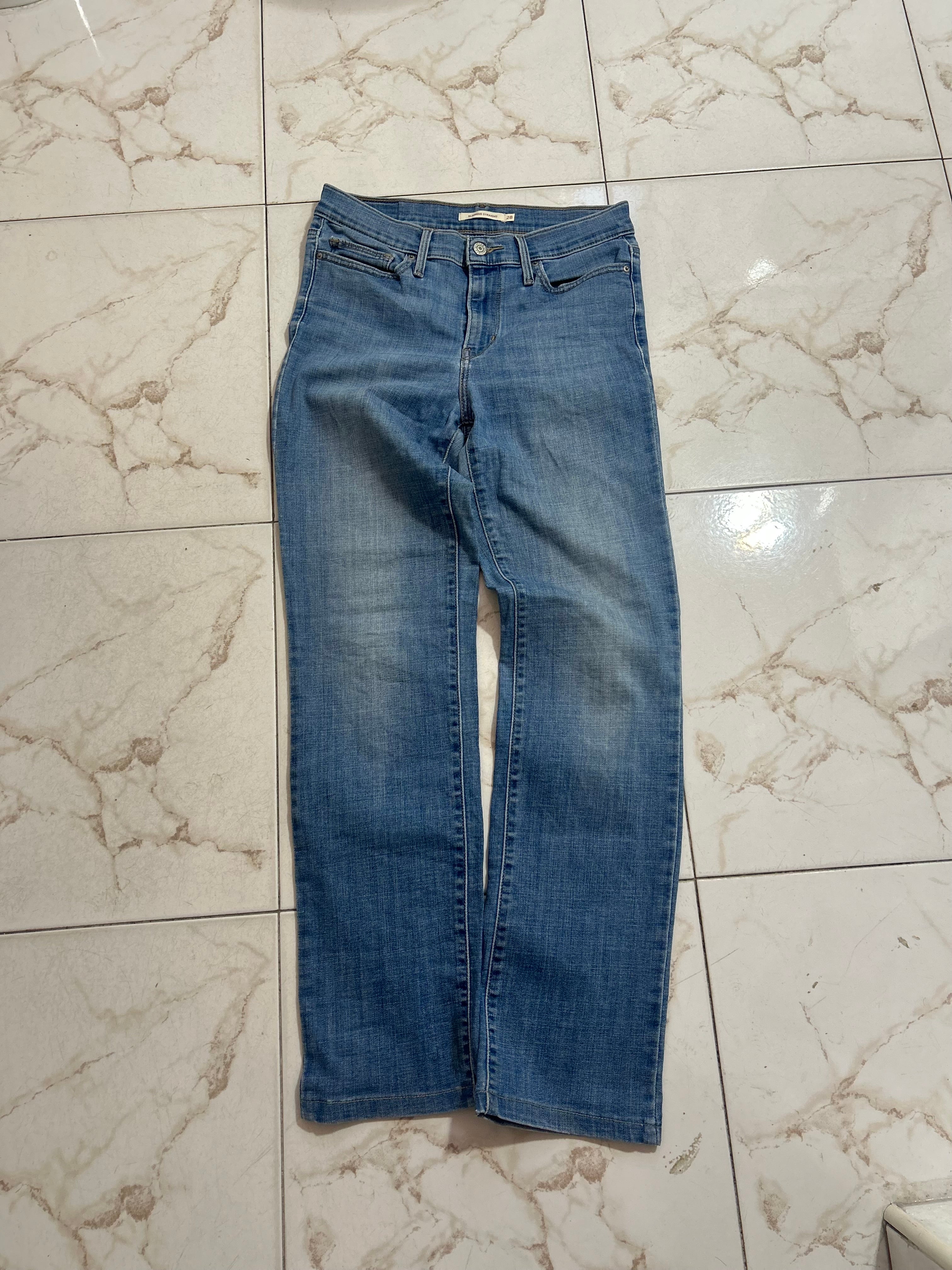 Levi’s Slimming Straight Blu Denim – Taglia 28 (IT 42) #27