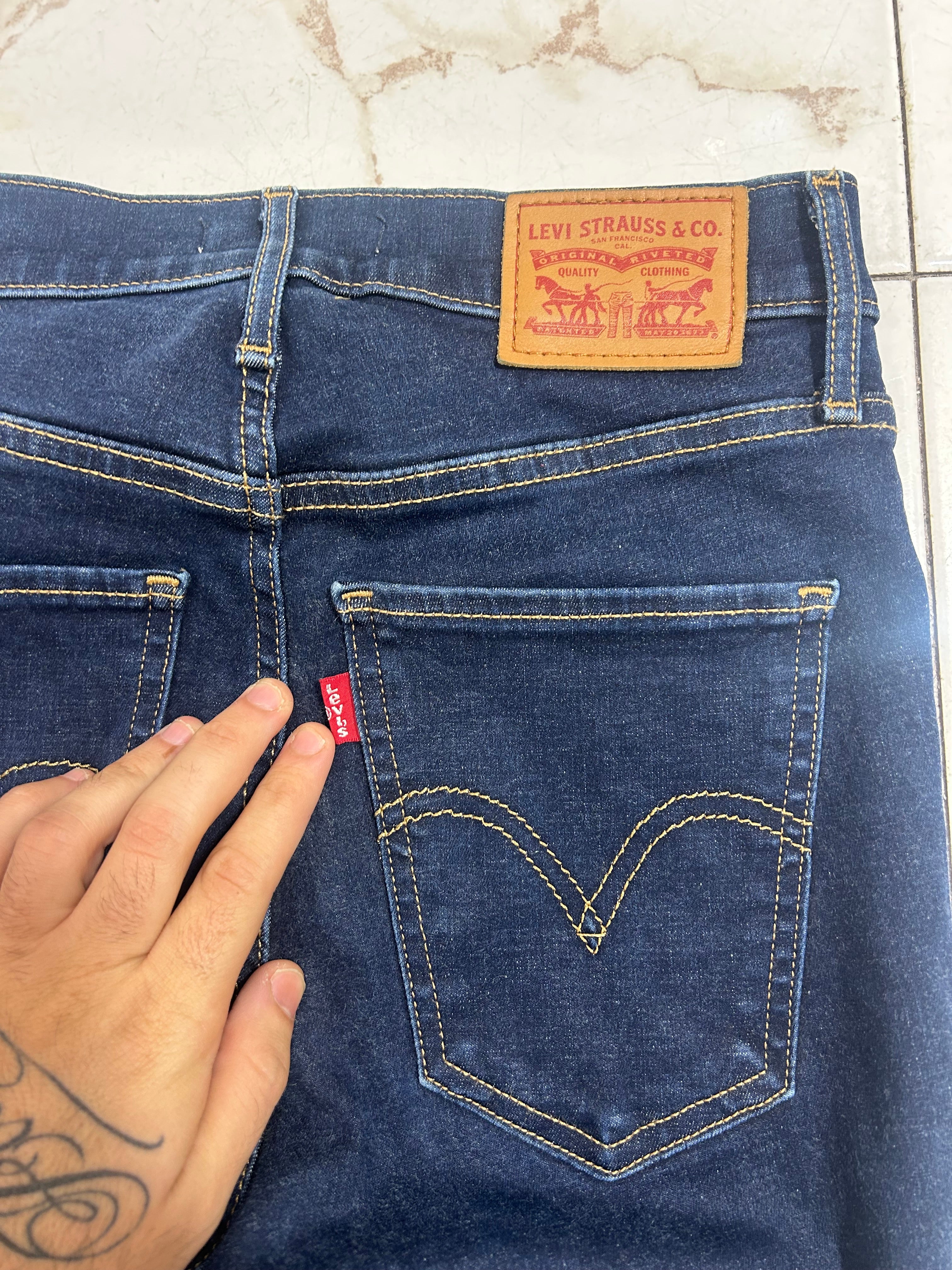 Levi’s Mile High Super Skinny Blu Denim – Taglia 27 (IT 41) #26