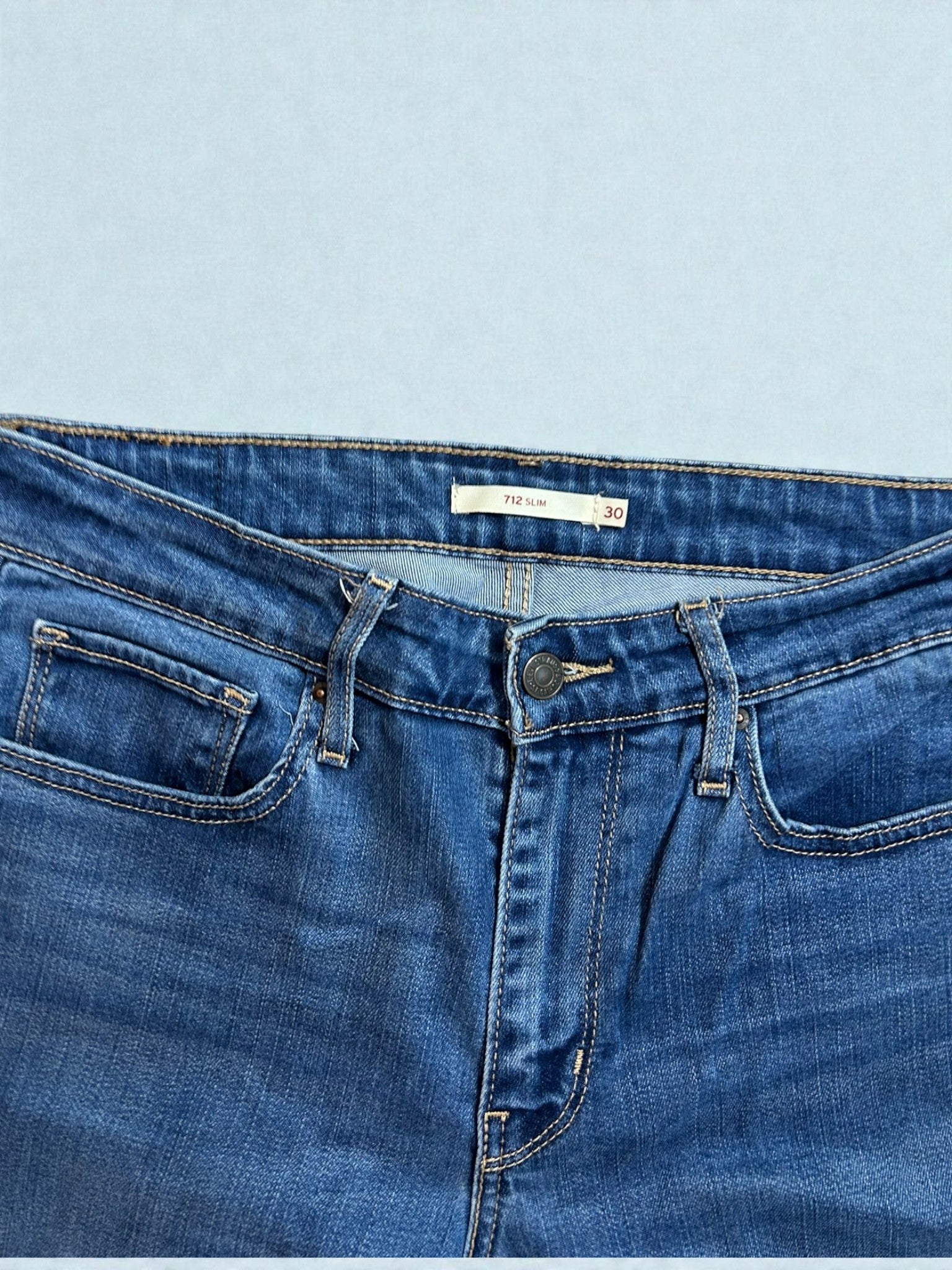 Jeans Levi’s 712 Slim Vintage – Denim Blu – Taglia IT 44 (W30)