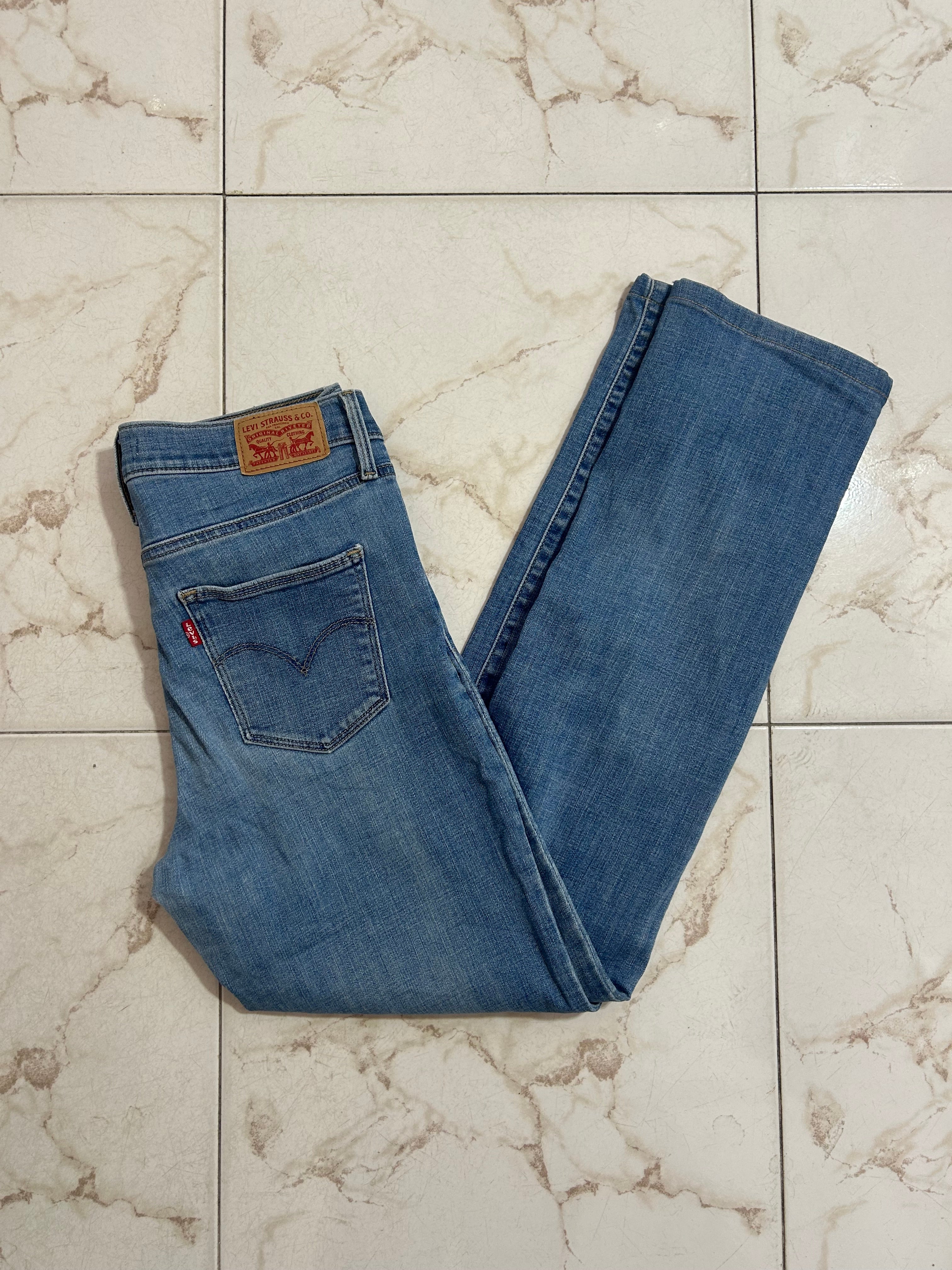 Levi’s Slimming Straight Blu Denim – Taglia 28 (IT 42) #27