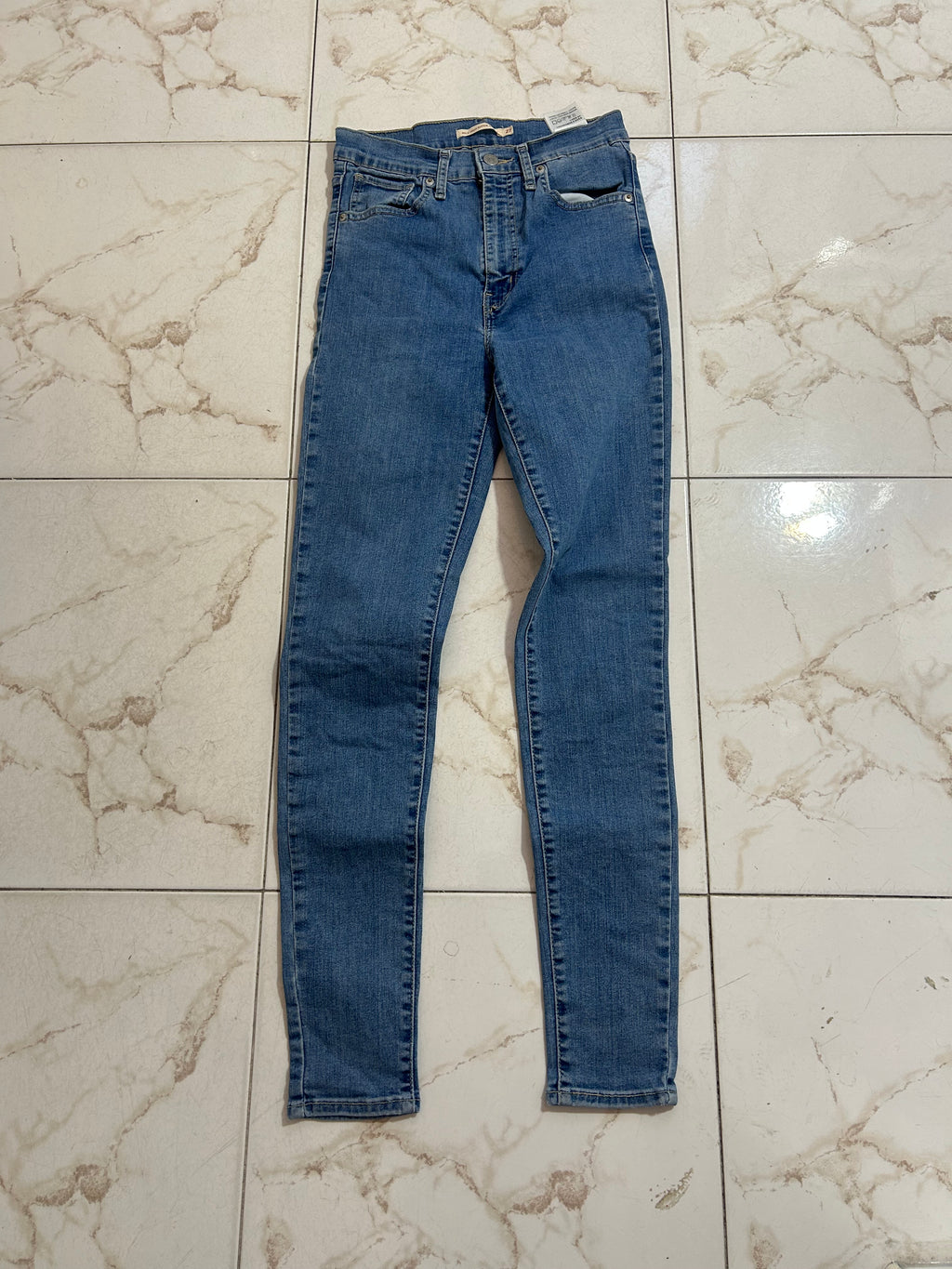 Levi’s Mile High Super Skinny Blu Denim – Taglia 27 IT 41 #25