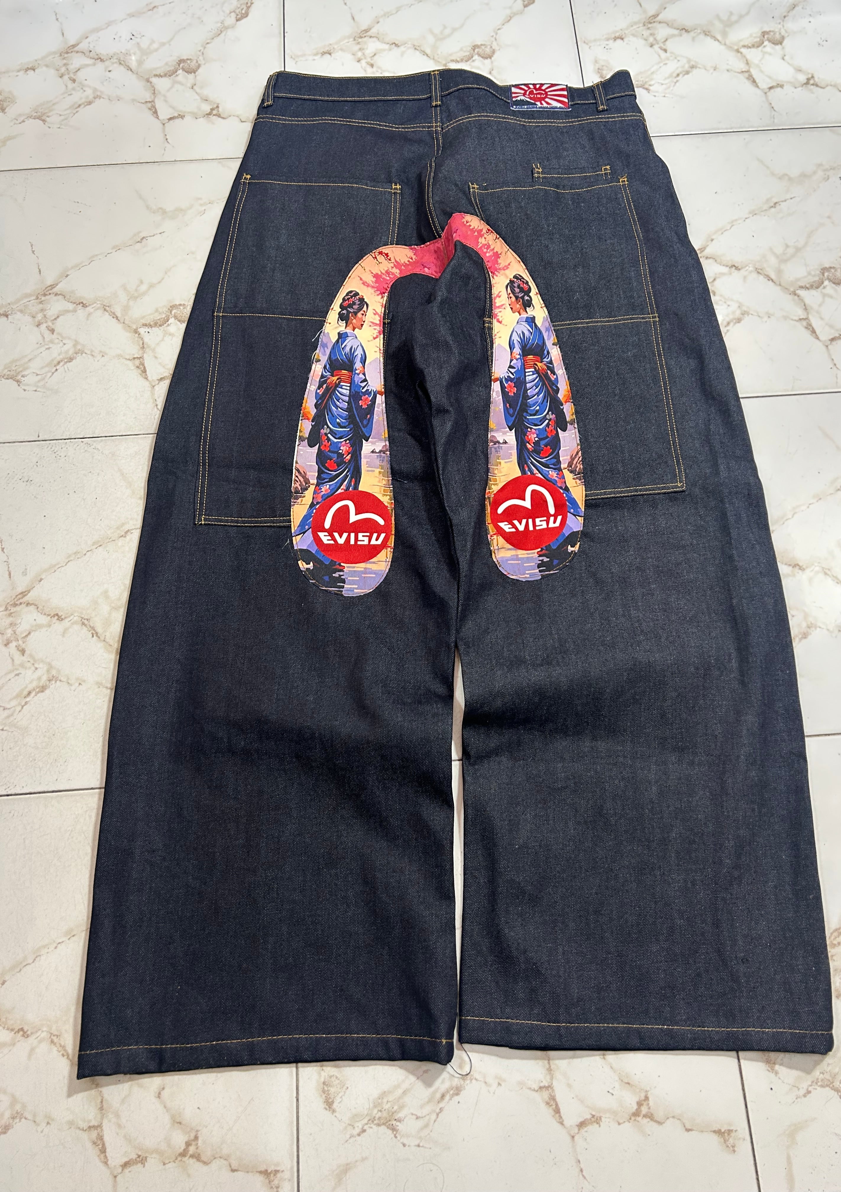 Jeans Rework Evisu  – Ispirazione Workwear Cinese