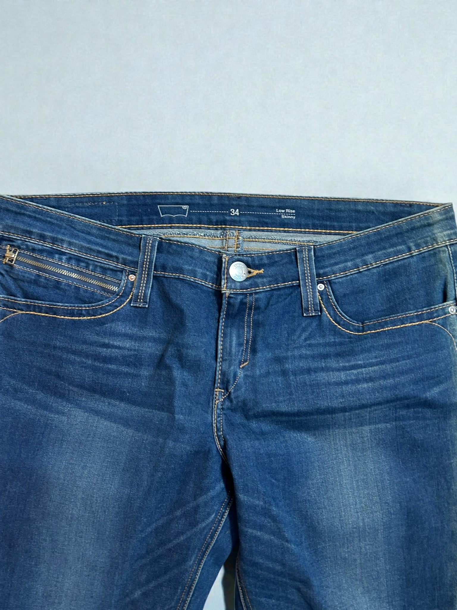Jeans Levi’s Low Rise Skinny Vintage – Denim Blu – Taglia IT 48 (W34)