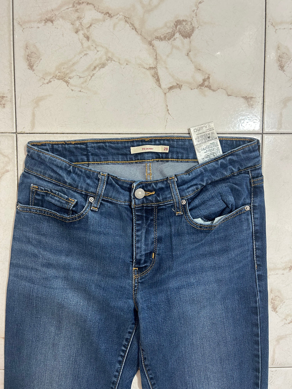 Levi’s 711 Skinny Blu Denim – Taglia 28  IT 42 #28