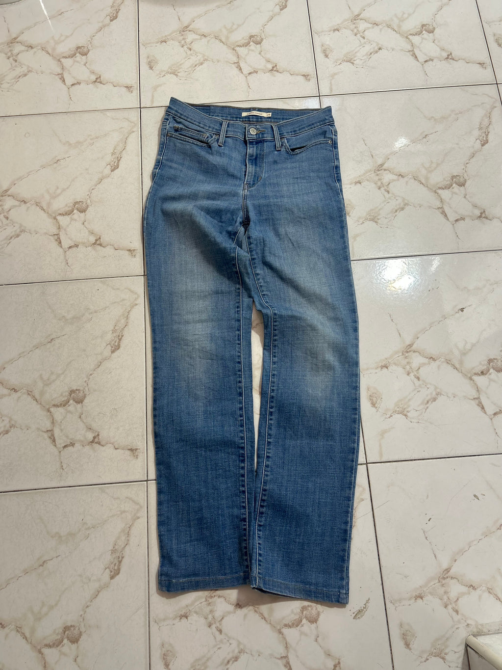Levi’s Slimming Straight Blu Denim – Taglia 28 (IT 42) #27