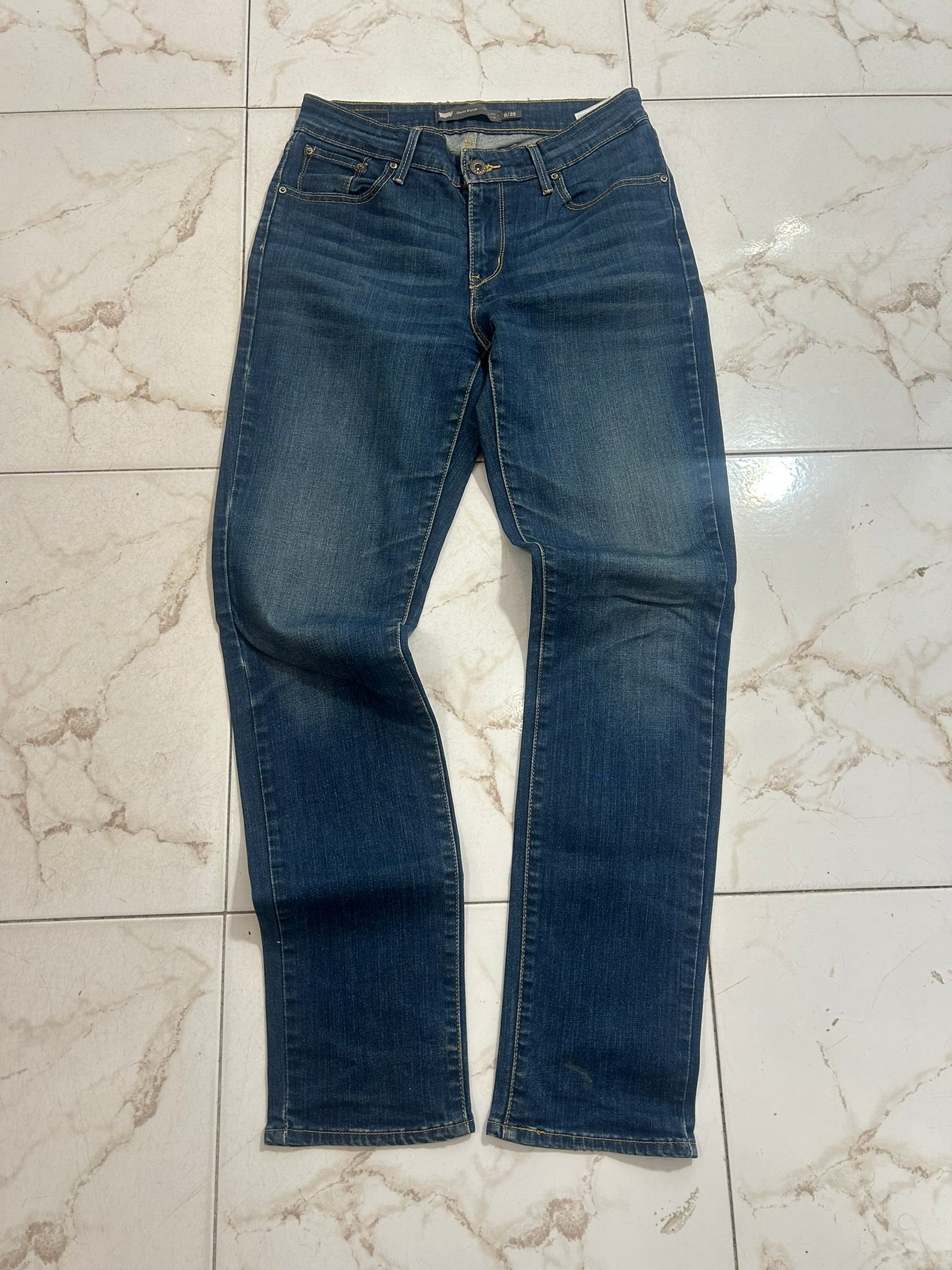 Levi’s Demi Curve slim blu denim taglia 28 IT 42  #16