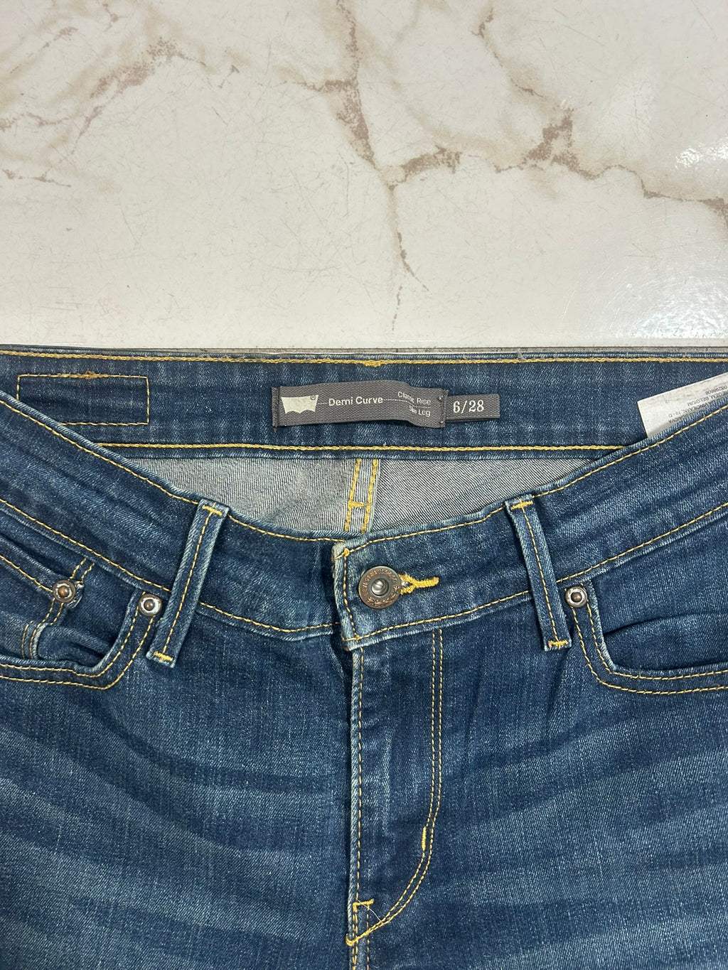 Levi’s Demi Curve slim blu denim taglia 28 IT 42  #16