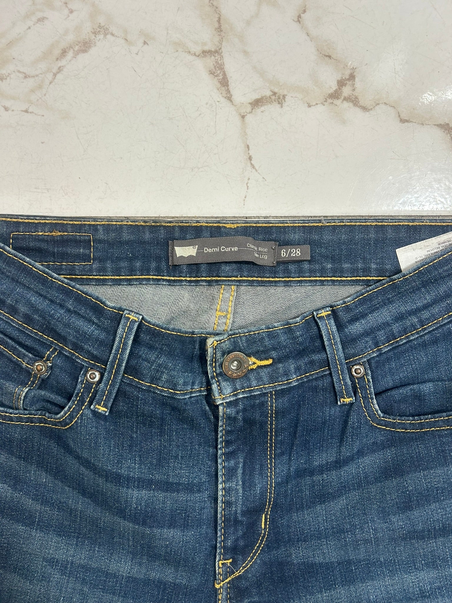 Levi’s Demi Curve slim blu denim taglia 28 IT 42  #16