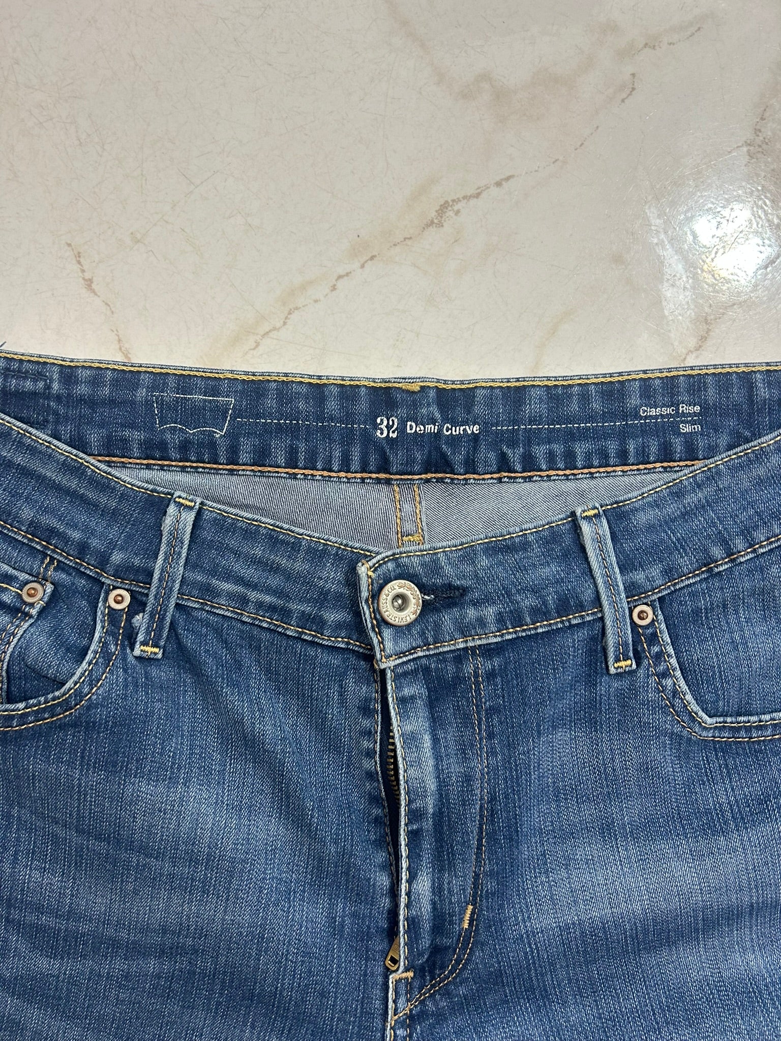 Levi’s Demi Curve slim blu denim taglia 32 (IT 46) #18