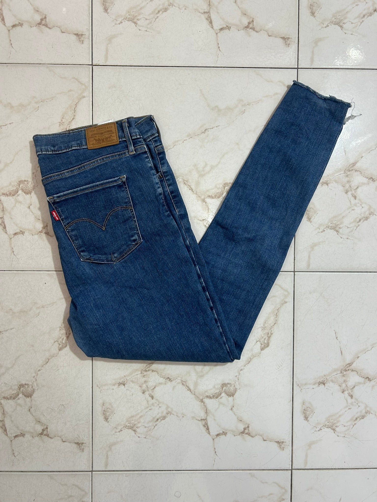 Levi’s 724 High Rise Straight Blu Denim – Taglia 33 (IT 48) #19