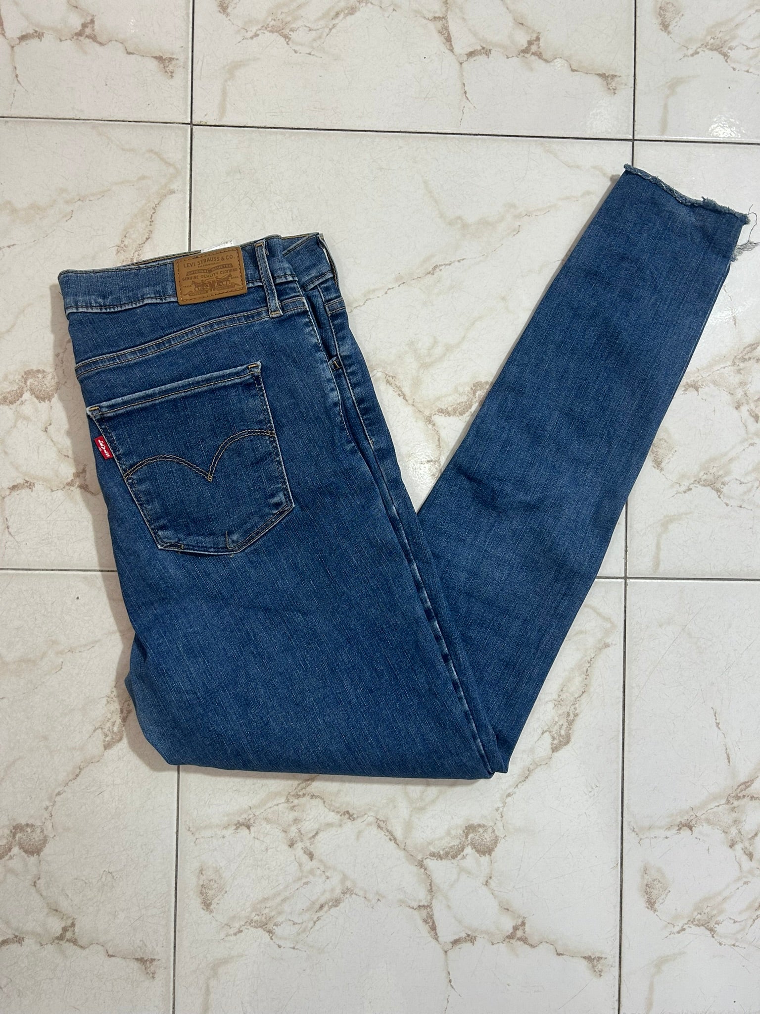 Levi’s 724 High Rise Straight Blu Denim – Taglia 33 (IT 48) #19