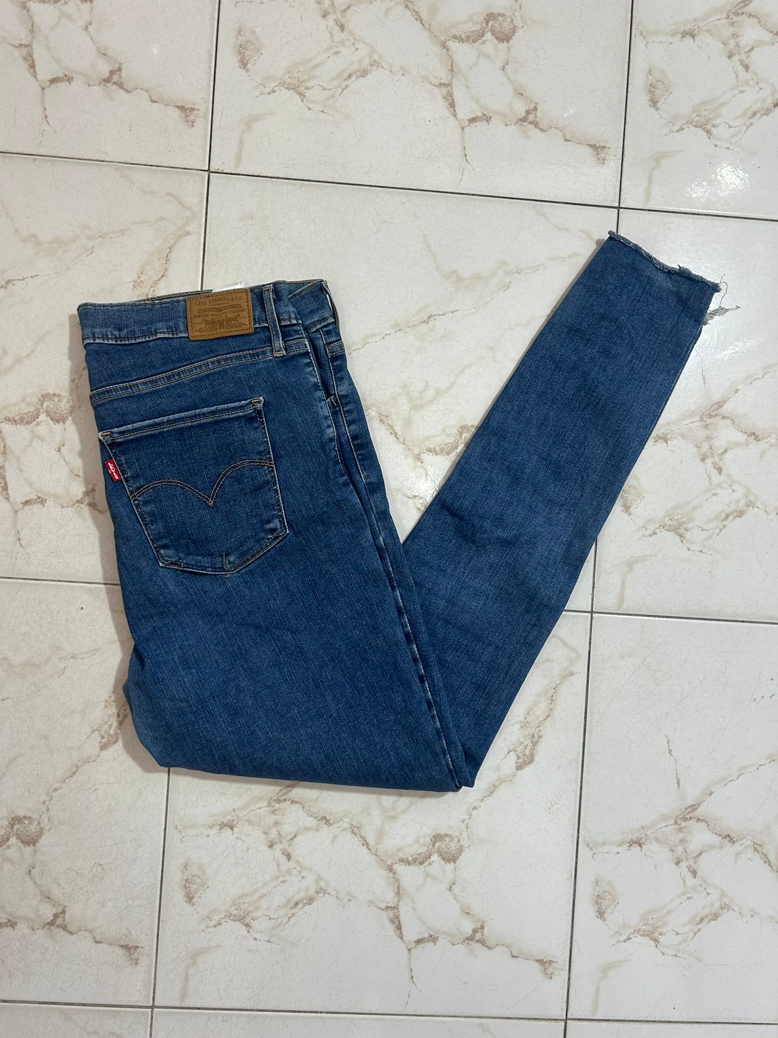 Levi’s 724 High Rise Straight Blu Denim – Taglia 33 (IT 48) #19