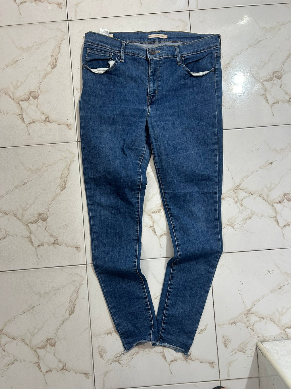 Levi’s 724 High Rise Straight Blu Denim – Taglia 33 (IT 48) #19