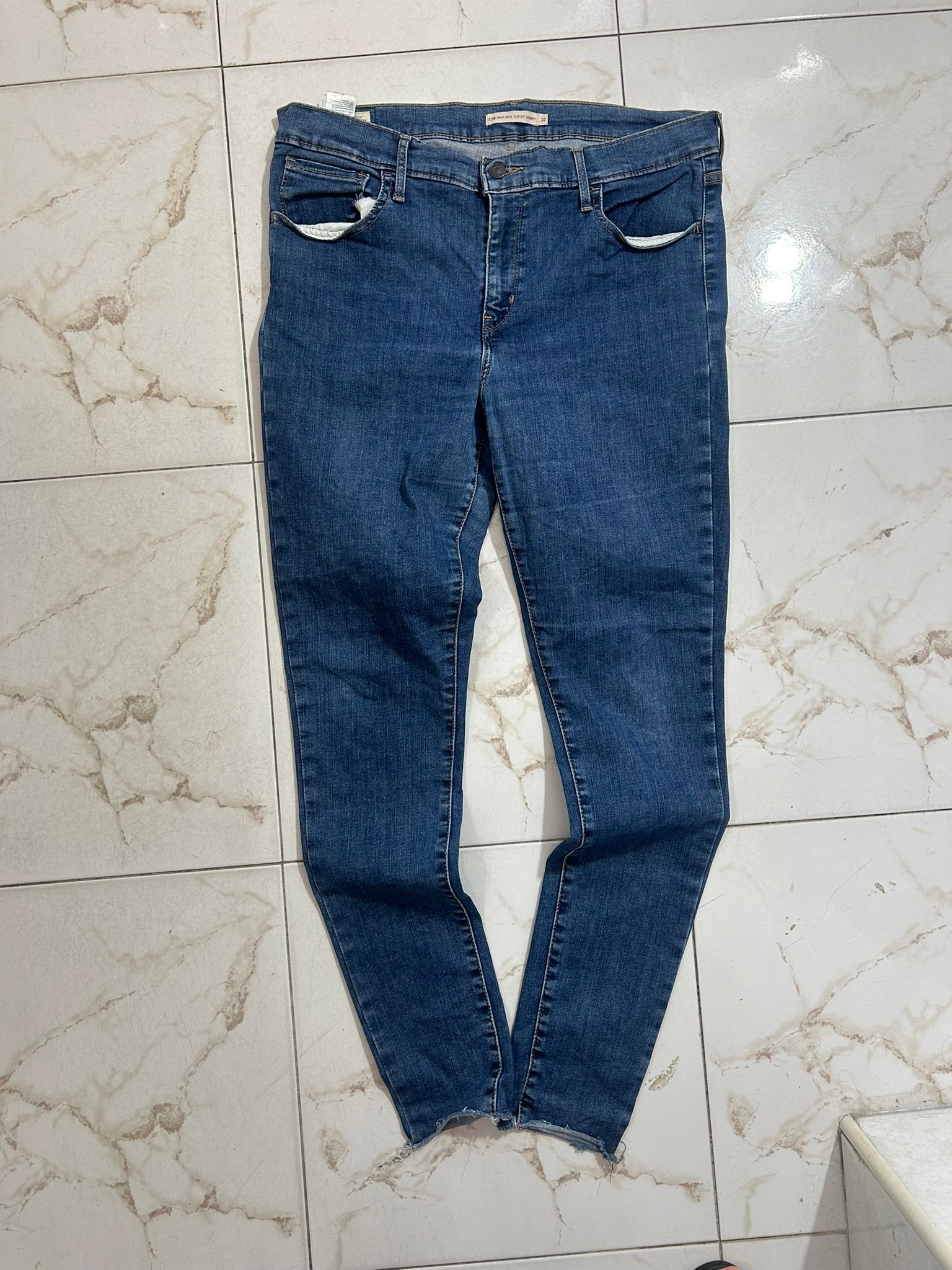 Levi’s 724 High Rise Straight Blu Denim – Taglia 33 (IT 48) #19