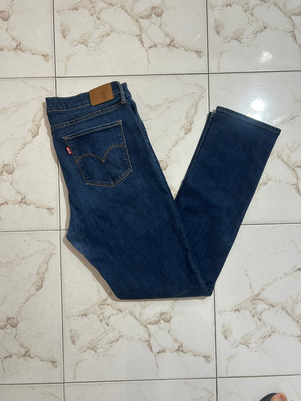 Levi’s 724 High Rise Straight Blu Denim – Taglia 33 (IT 48) #19