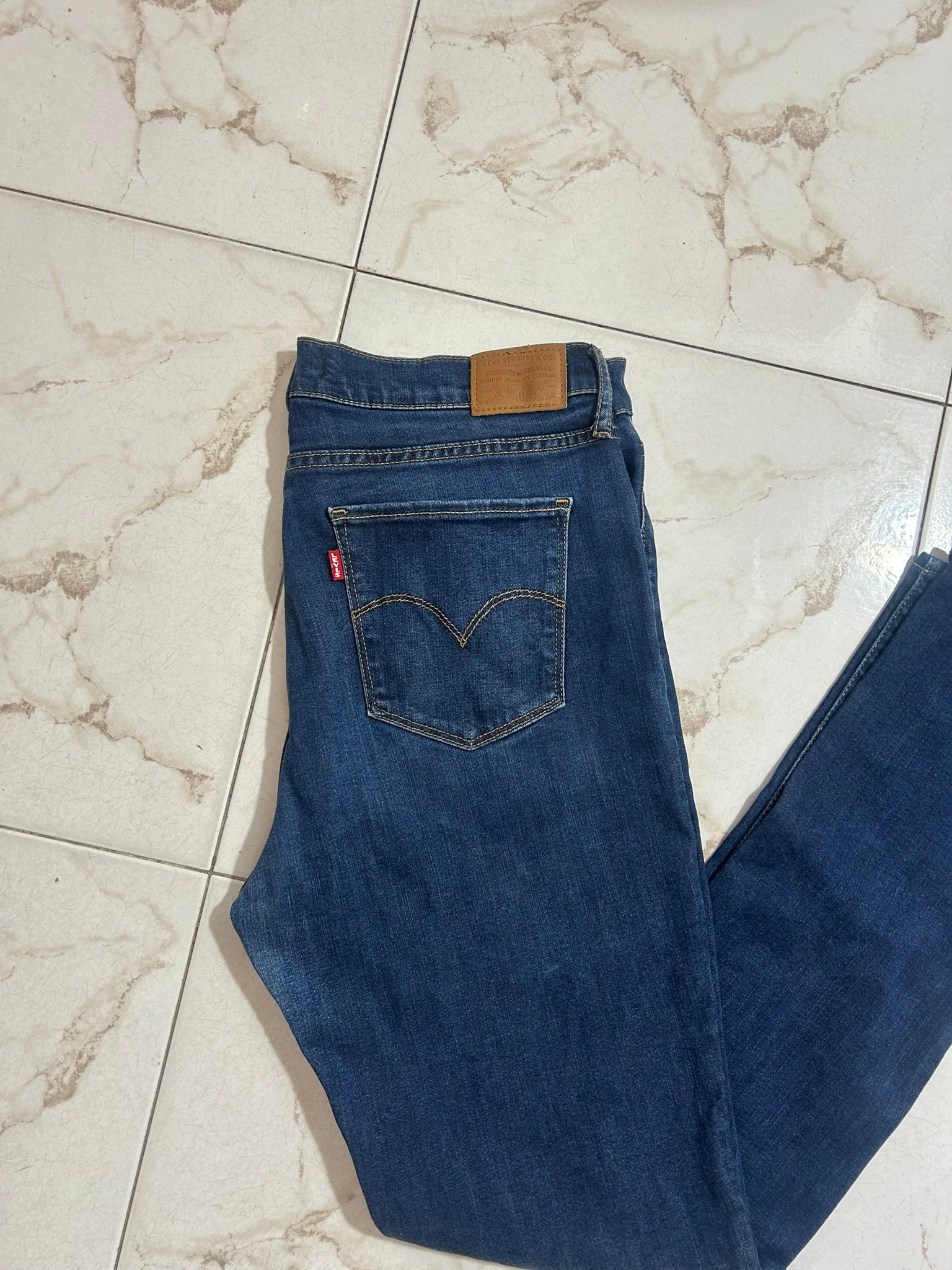 Levi’s 724 High Rise Straight Blu Denim – Taglia 33 (IT 48) #19
