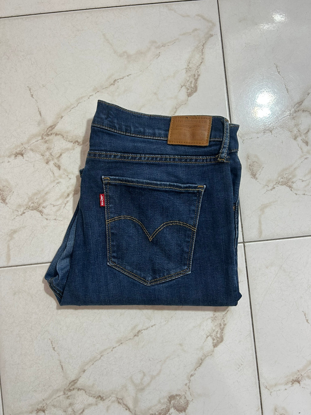 Levi’s 724 High Rise Straight Blu Denim – Taglia 33 (IT 48) #19