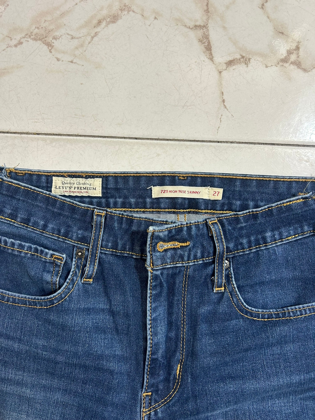 Levi’s 721 High Rise Skinny Blu Denim – Taglia 27 (IT 41) #20
