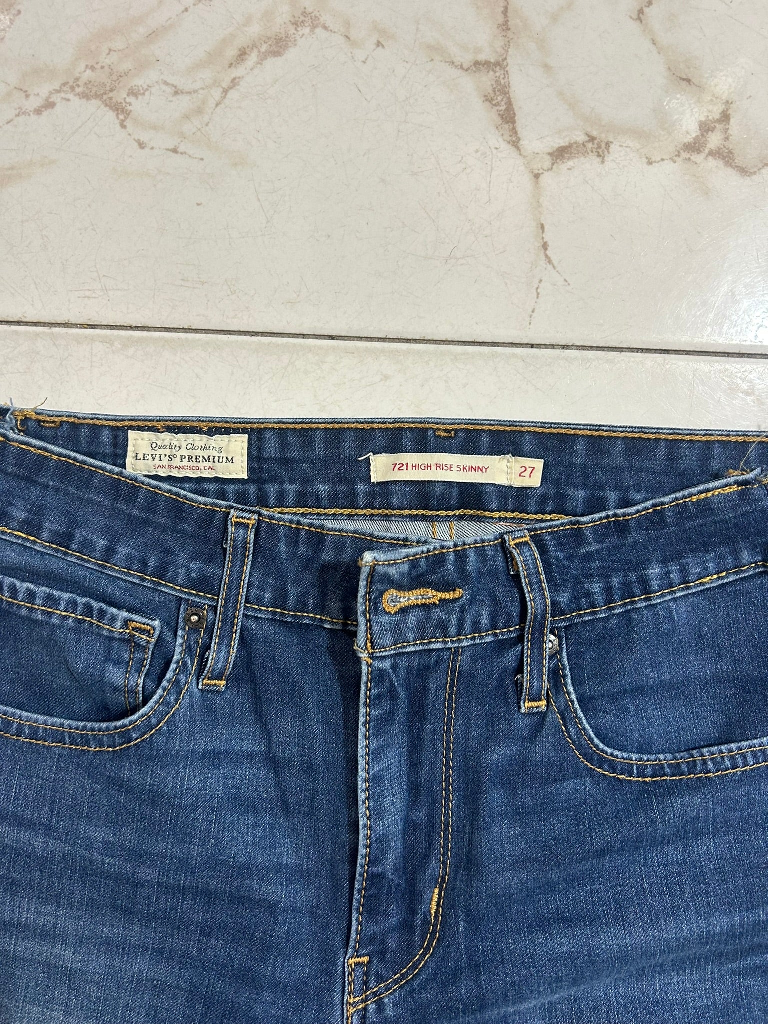 Levi’s 721 High Rise Skinny Blu Denim – Taglia 27 (IT 41) #20