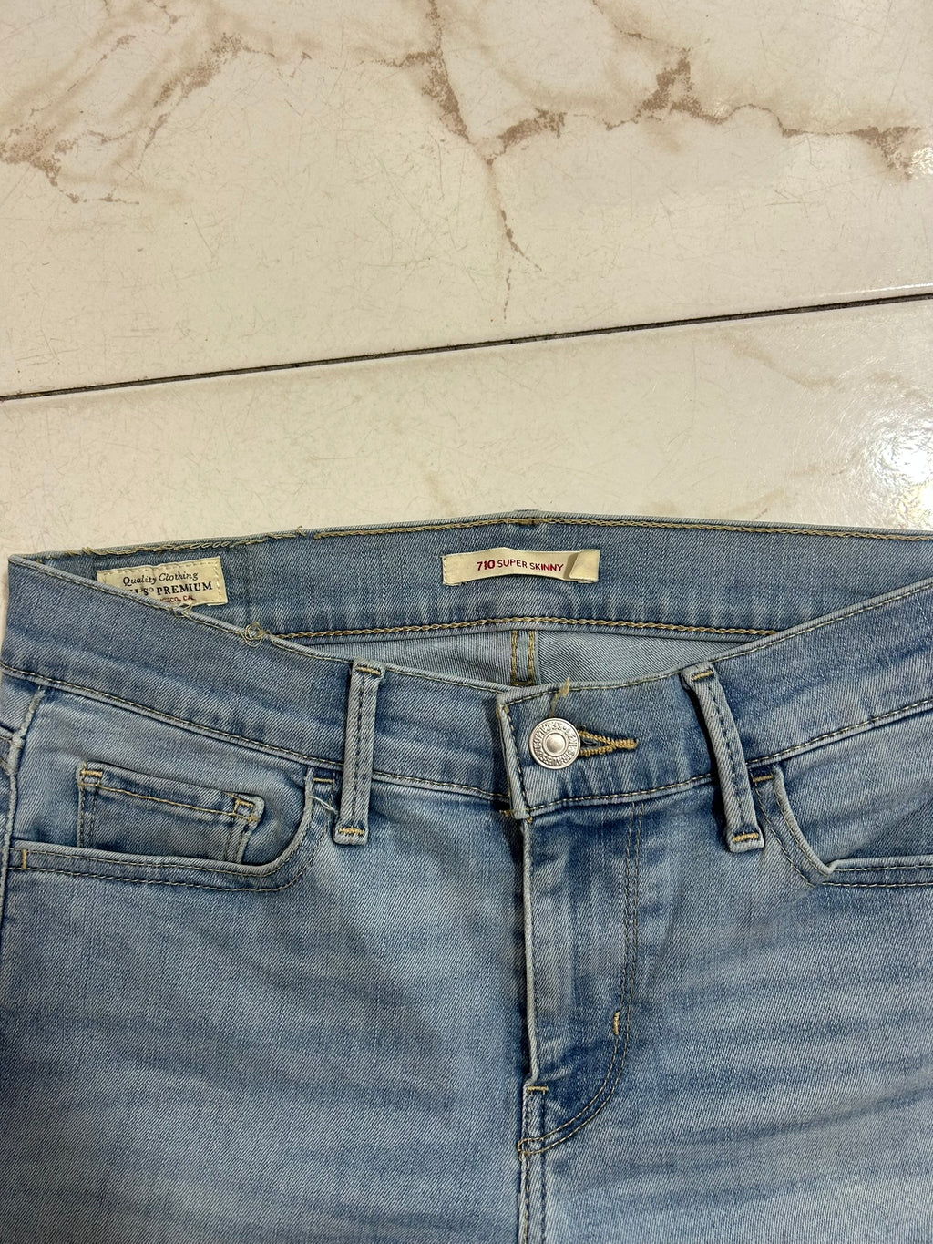 Levi’s 710 Super Skinny Azzurro Denim – Taglia 27 (IT 41)#21