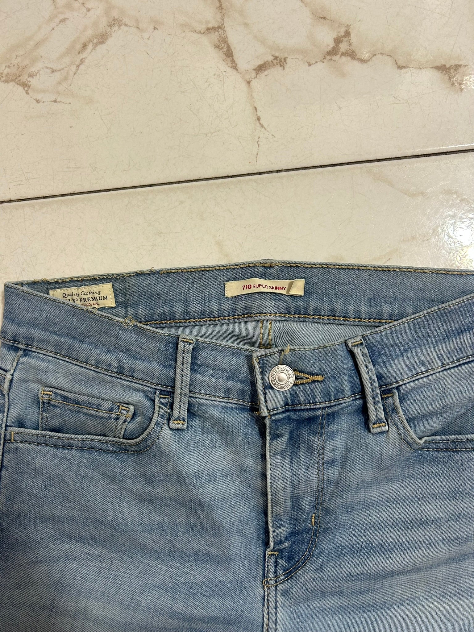 Levi’s 710 Super Skinny Azzurro Denim – Taglia 27 (IT 41)#21