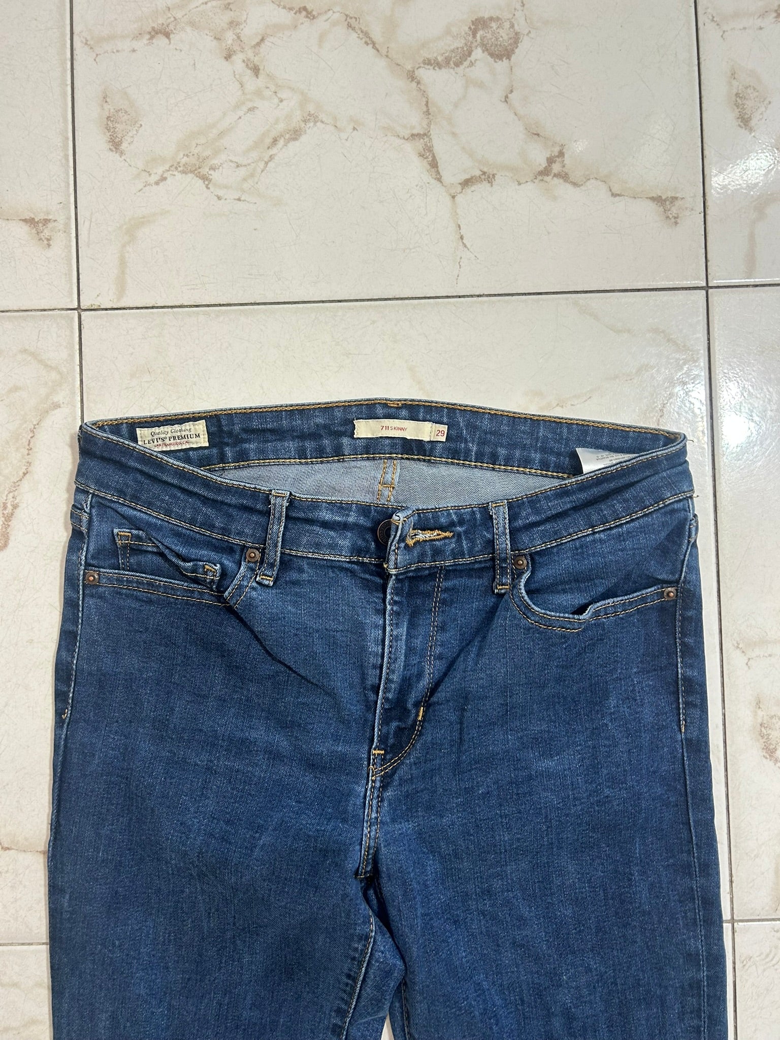 Levi’s 711 Skinny Blu Denim – Taglia 30 IT 44 #24