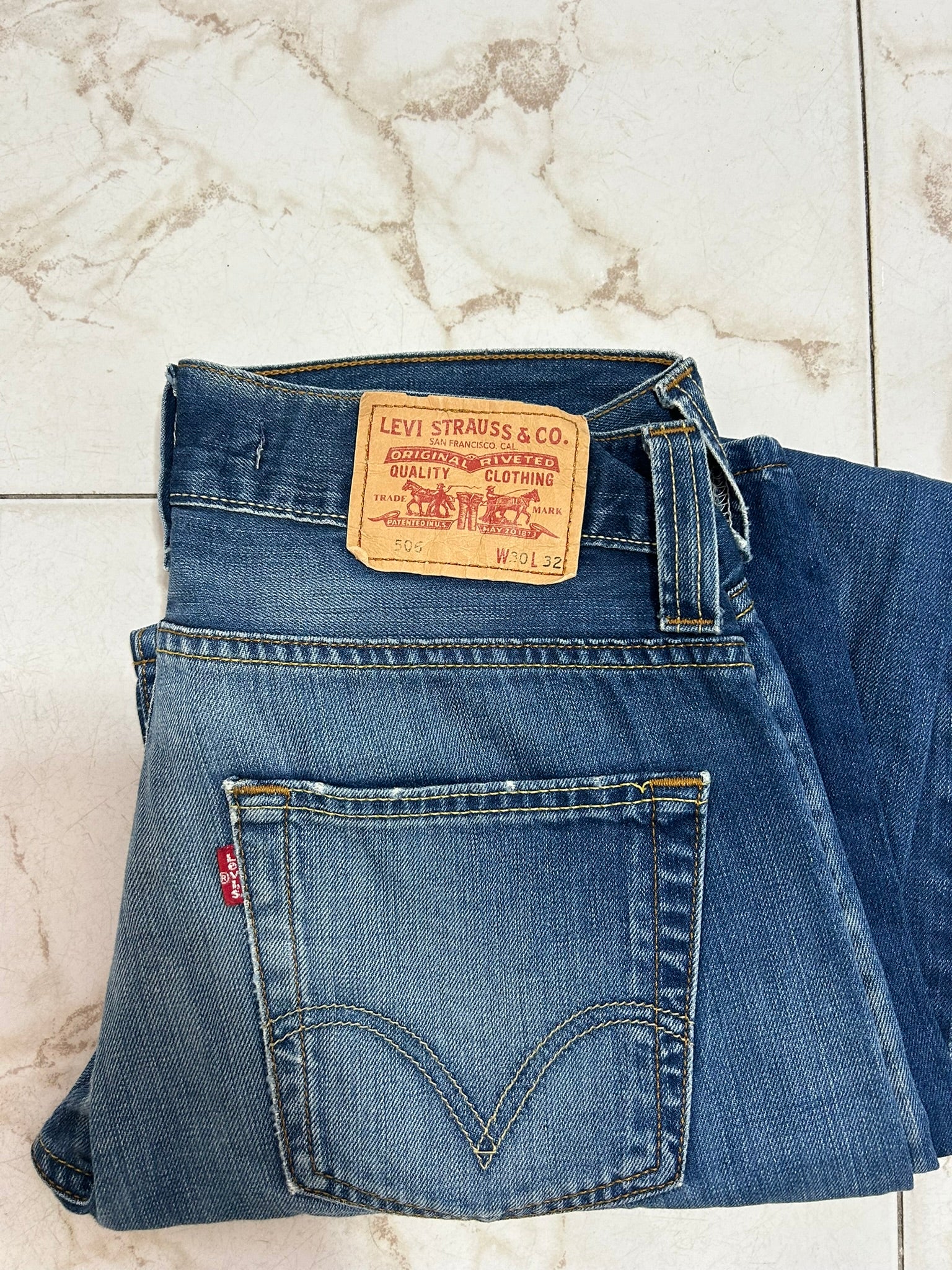 Jeans Levi’s 505 Regular Fit W30 L32 blu classico 44 IT 05