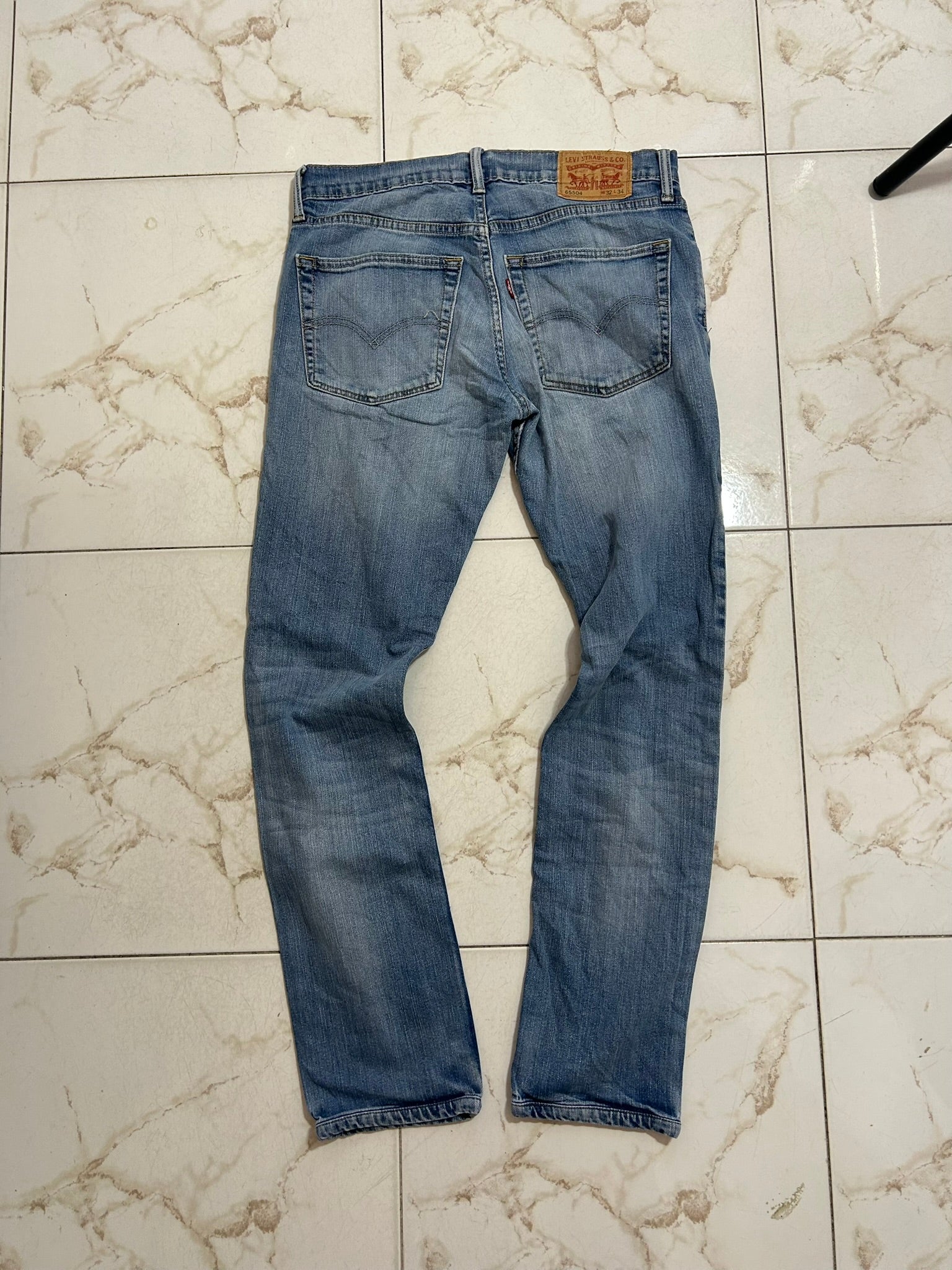Jeans Levi’s 65504 Straight Fit W32 L34 blu chiaro 46 IT #6