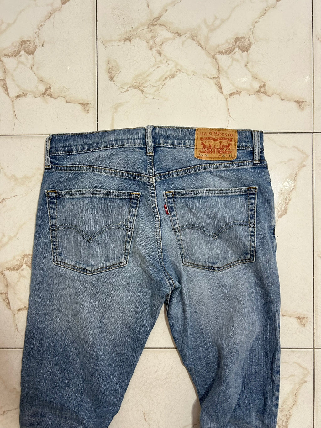 Jeans Levi’s 65504 Straight Fit W32 L34 blu chiaro 46 IT #6