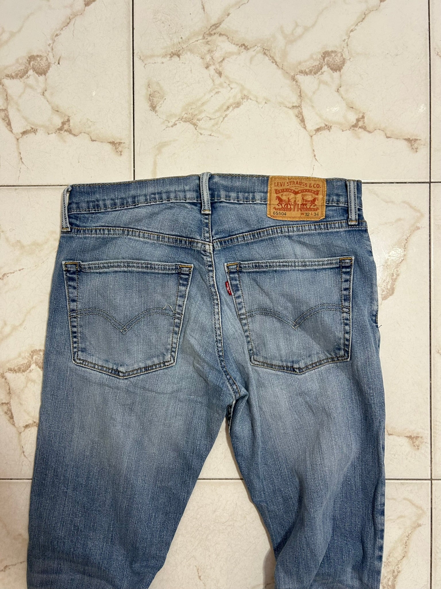 Jeans Levi’s 65504 Straight Fit W32 L34 blu chiaro 46 IT #6