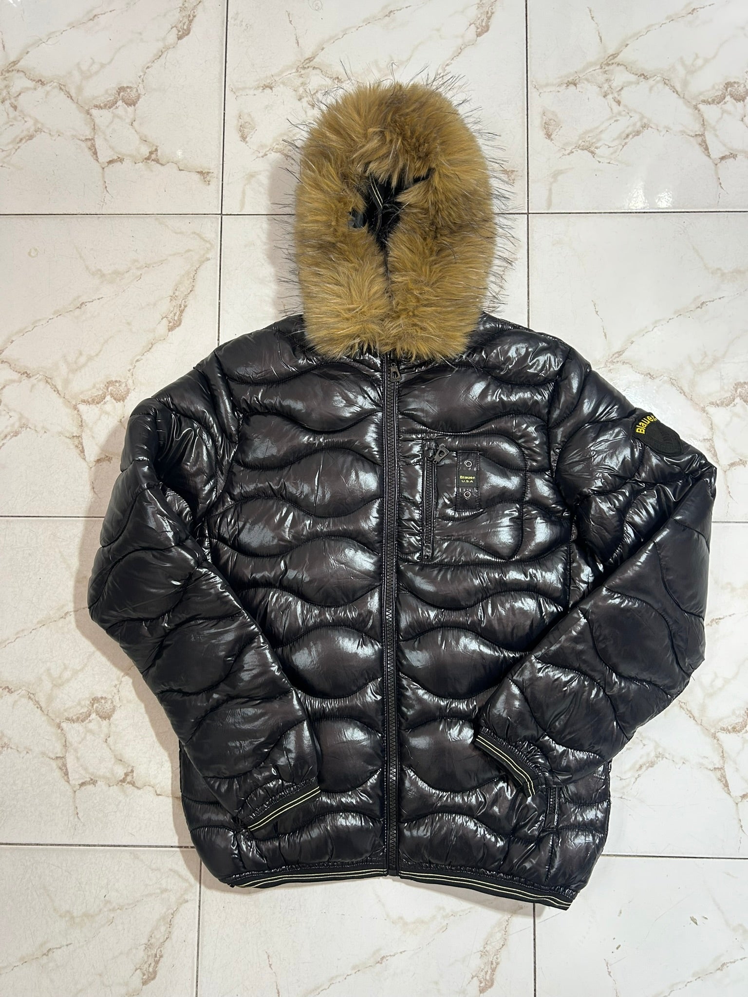 PUFFER INVERNALE CON PELLICCI A