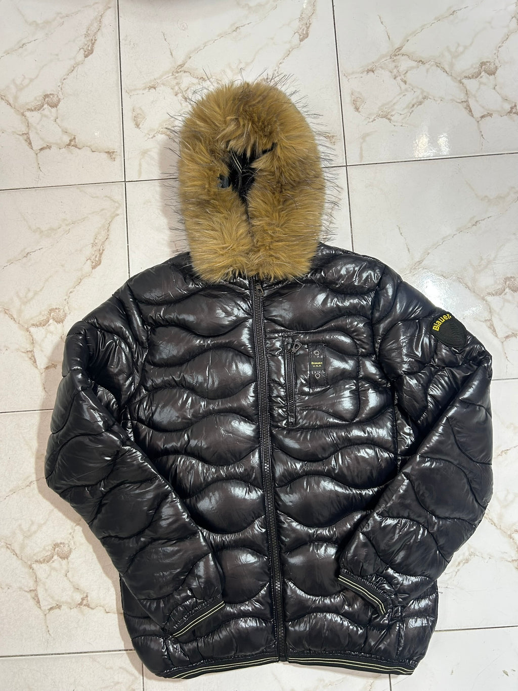 PUFFER INVERNALE CON PELLICCI A