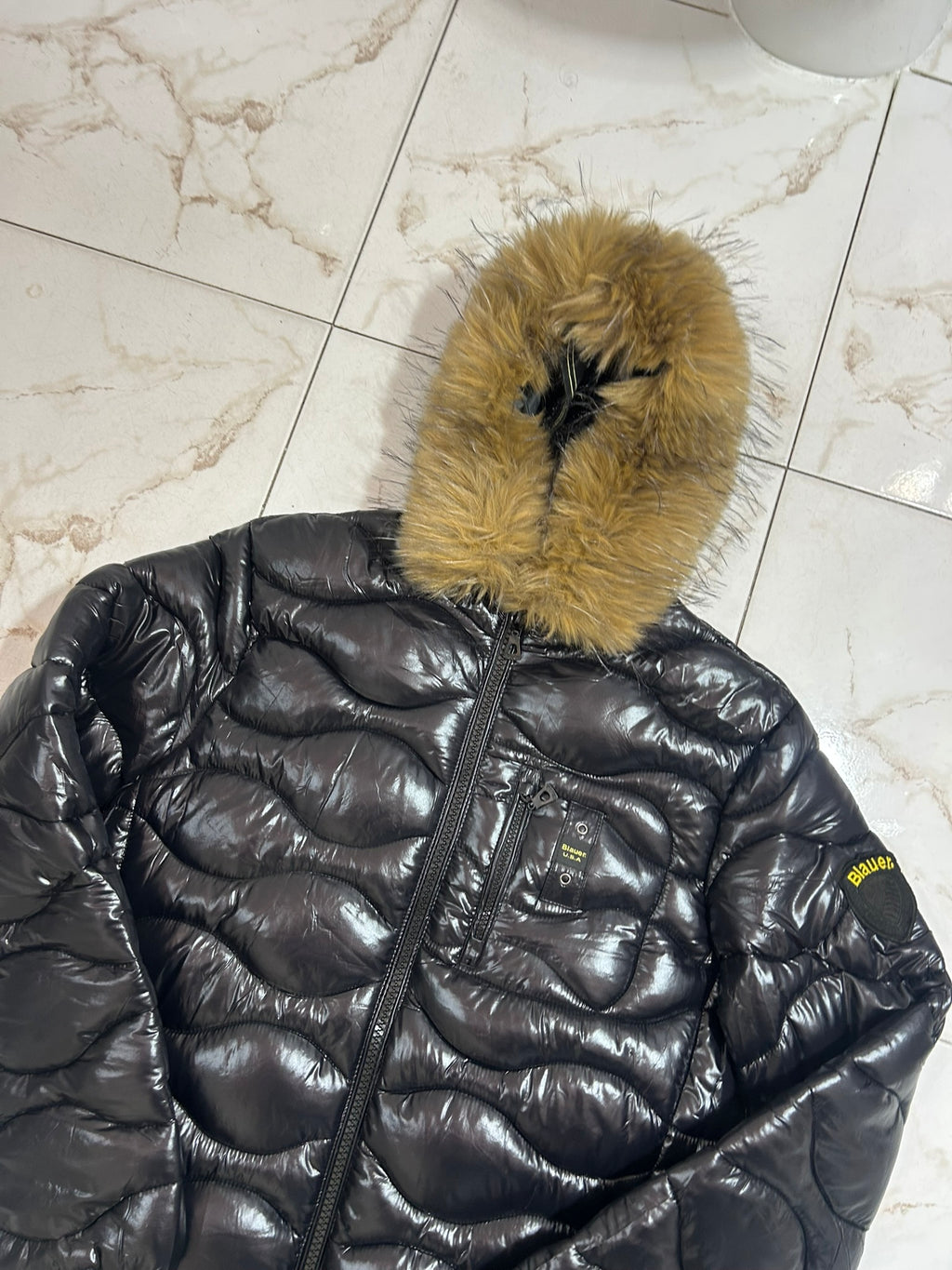 PUFFER INVERNALE CON PELLICCI A