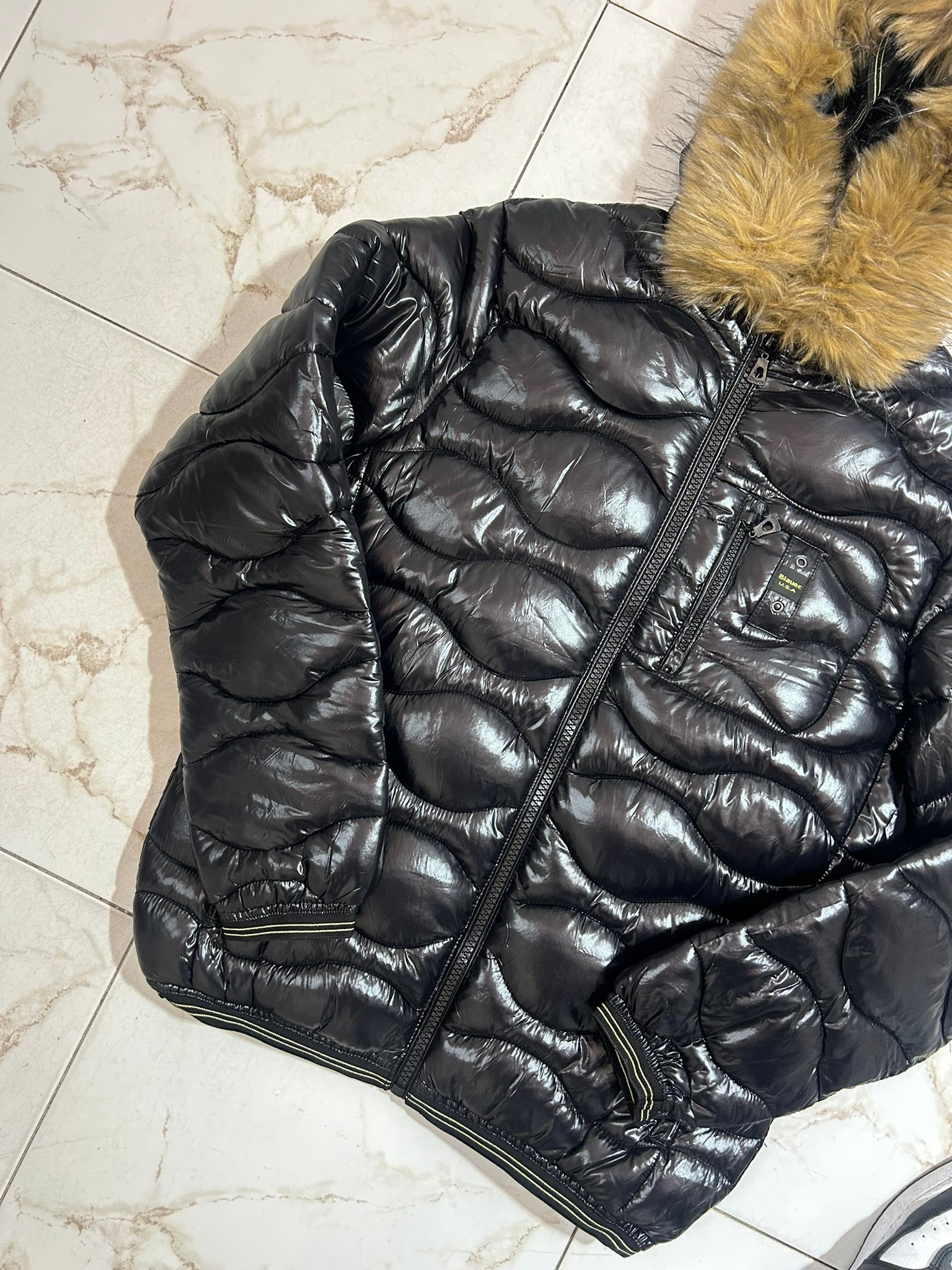 PUFFER INVERNALE CON PELLICCI A