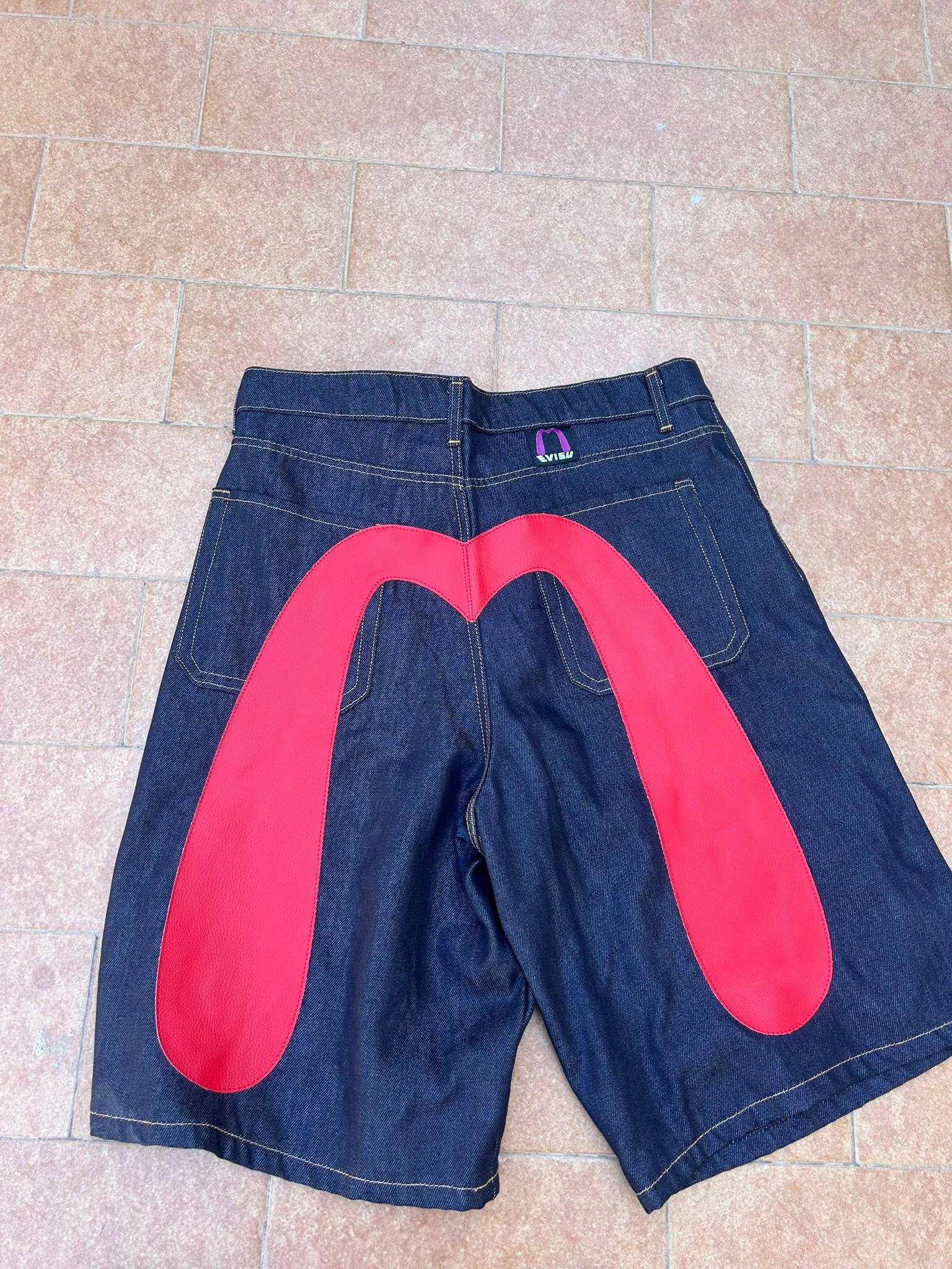 Jeans evisu retro rosso
