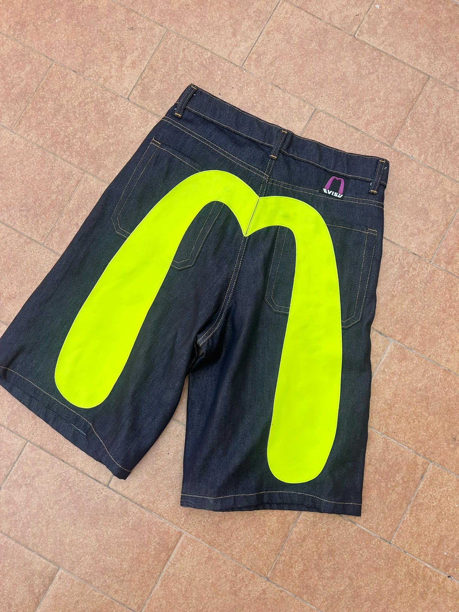 Jeans evisu retro  giallo